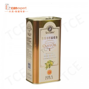 Tinte in scatola vuota a piastra vuota all\'ingrosso Can del contenitore in metallo 5Litre Vergine Edible Olio di IT per imballaggio per olio d\'olio per olio d\'oliva